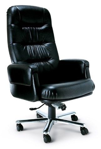 60013::EX-9::An Asahi EX-9 series executive chair with conventional tilting mechanism and aluminium base. 3-year warranty for the frame of a chair under normal application and 1-year warranty for the plastic base and accessories. Dimension (WxDxH) cm : 67x81x119. Available in 3 seat styles: PVC leather, PU leather and Cotton. Executive Chairs
